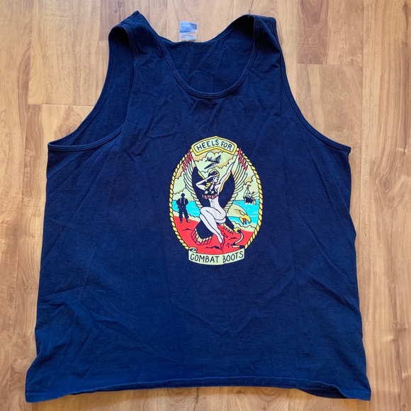 Other - 💙Men’s Blue Nautical Tattoo Graphic Tank Size XL